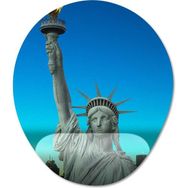 Pixxa Model -1 Oval New York Gezgin Seyahat Bilek Destekli Mouse Pad