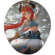 Pixxa Model -1 Oval Nilou Genshin Impact Bilek Destekli Mouse Pad