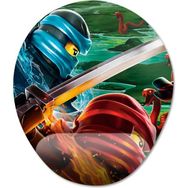 Pixxa Model -1 Oval Ninjago Bilek Destekli Mouse Pad