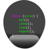 Pixxa Model -1 Oval Programcı Coder Bilek Destekli Mouse Pad