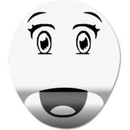 Pixxa Model 1 Oval Roblox-Anime Surprise Face-Anime Yüzü Bilek Destekli Mouse Pad