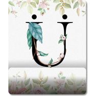 Pixxa Model 1 Ü Harfi - Çiçekli Harf Bilek Destekli Mouse Pad