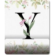 Pixxa Model 1 Y Harfi - Çiçekli Harf Bilek Destekli Mouse Pad