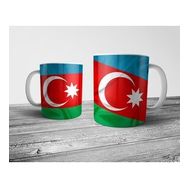 Pixxa Model 2 Azerbaycan Bayrağı Kupa Bardak