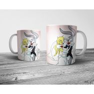 Pixxa Model 2 Bugs ve Lola Bunny Kupa Bardak