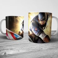 Pixxa Model 2 Captain America Kaptan Amerika Kupa Bardak