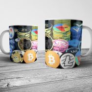 Pixxa Model 2 Kripto Para Crypto Currency Logo Kupa Bardak