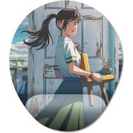 Pixxa Model -2 Oval Suzume’s Door-Locking Bilek Destekli Mouse Pad