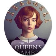 Pixxa Model 2 Oval The Queen's Gambit Bilek Destekli Mouse Pad