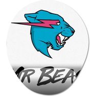 Pixxa Model -3 Oval Mr. Beast Bilek Destekli Mouse Pad