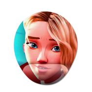 Pixxa Model - 4 Oval Gwen Stacy - Spider Man - Örümcek Adam - Miles Morales Bilek Destekli Mouse Pad