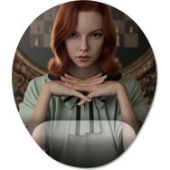 Pixxa Model 4 Oval The Queen's Gambit Bilek Destekli Mouse Pad