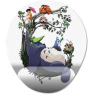 Pixxa Model 5 Oval Studio Ghibli Totoro Bilek Destekli Mouse Pad