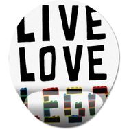 Pixxa Model 6 Oval Lego Bilek Destekli Mouse Pad