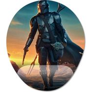 Pixxa Model 7 Oval the Mandalorian Bilek Destekli Mouse Pad