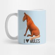 Pixxa Mule - I Heart Mules Kupa Bardak