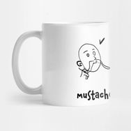 Pixxa Mustache Knuckling Kupa Bardak