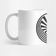 Pixxa Native American Man In The Maze - Black Kupa Bardak