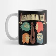 Pixxa Neandertallica Heavy Metal Rock Band Funny Pun Kupa Bardak