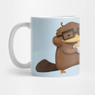 Pixxa Nerdy Platypus Eating Ramen No odles Kupa Bardak