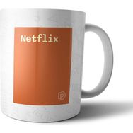 Pixxa Netflix Tanımı Komik Turuncu Kupa Bardak