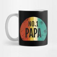 Pixxa Number One Papa Cool Retro Papa Kupa Bardak