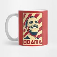 Pixxa Obama Retro Propaganda Kupa Bardak