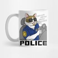 Pixxa Officer Meow Meow Fuzzyface Kupa Bardak