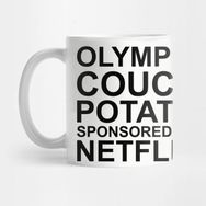Pixxa Olympic Couch Potato Sponsored By Netflix Kupa Bardak