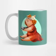 Pixxa Piggy Pinup Phot-Hog Kupa Bardak