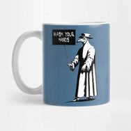 Pixxa Plague Doctor Wash Your Hands S ign Kupa Bardak