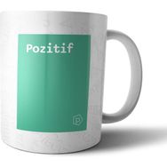 Pixxa Pozitif Tanımı Komik Açık Yeşil Kupa Bardak