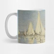 Pixxa Regattas At Argenteuil Claude Monet Kupa Bardak