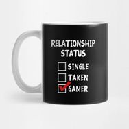 Pixxa Relationship Status Gamer Ilişki Durumu Oyuncu Kupa Bardak