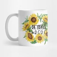 Pixxa Retired 2020 T For Women Flower Retirement Gift Kupa Bardak