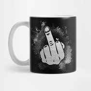 Pixxa Retro Middle Finger Kupa Bardak