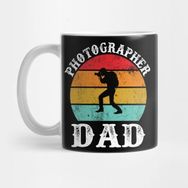 Pixxa Retro Vintage Photographer Dad Father's Day Gift Kupa Bardak