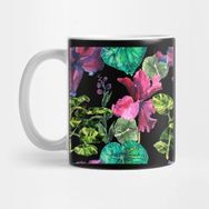 Pixxa Seamless Tropical Flower Kupa Bardak