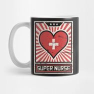 Pixxa Super Nurse Â€“ Propaganda Poster Kupa Bardak