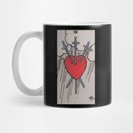 Pixxa Tarot Card Three Of Swords Kupa Bardak