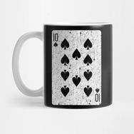 Pixxa Ten Of Spades Playing Card Kupa Bardak