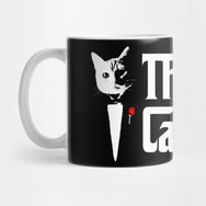 Pixxa The Catfather Father Of Cats Dad Feline Cats Godfather Kupa Bardak