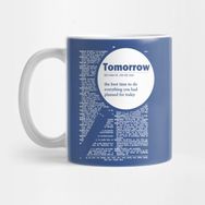 Pixxa Tomorrow Yarın Kelime Anlamı Kupa Bardak