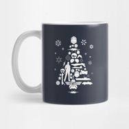 Pixxa Top Gun Christmas Tree Silhouette Kupa Bardak
