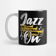 Pixxa Trumpet Jazz On Retro Marching Band Trumpeter Kupa Bardak