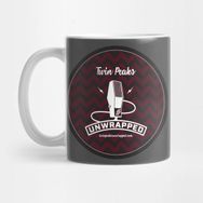 Pixxa Twin Peaks Unwrapped Mic Logo Maroon Kupa Bardak