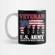 Pixxa U.s Army Veteran Proud To Have Served American Flag Gift Veterans Day Kupa Bardak