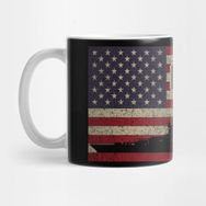 Pixxa Uss Idaho Battleship Vintage American Flag Gift Kupa Bardak