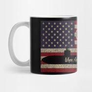 Pixxa Uss Jefferson City SSN-759 Los Angelesâ€“class Fast Attack Submarine Vintage American Flag Gift Kupa Bardak