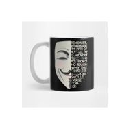 Pixxa V For Vendetta Typography Kupa Bardak